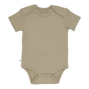 Little Dutch Body manica corta in cotone biologico Oliva