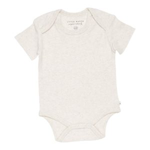 Little Dutch Body manica corta in cotone biologico Sabbia