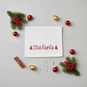 Asciugamani  Natalizio personalizzato idea regalo Natale