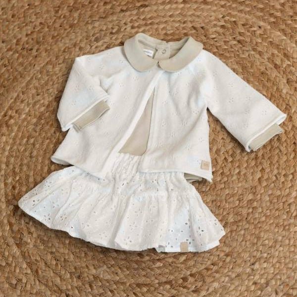 Cardigan Bimba - WARM WHITE 128 - immagine 5