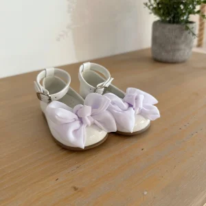 ANDANINES Ballerine Bianco eleganti con fiocco e plantare anatomico