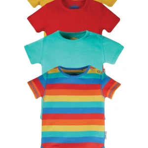 Set Body in cotone organico (4 pezzi)- Arcobaleno