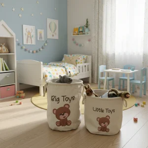 Cesta Porta giochi personalizzabile Orsetto