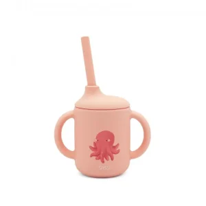 Bicchiere con Cannuccia in Silicone Polpo Slurpy – SASSI