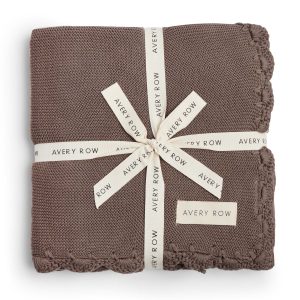 Avery Row Coperta a Maglia Smerlata Biscotto