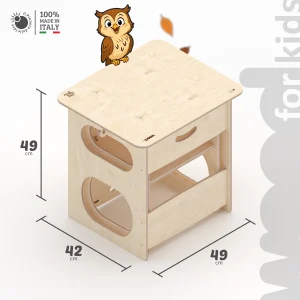 Banco e poltrona della crescita Montessori