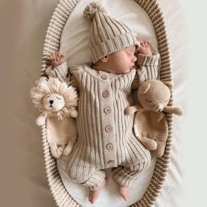 Mumi Box a Costine – Set 3 Pezzi (Tutina-Cappellino-Stivaletti)🤍🤎💜
