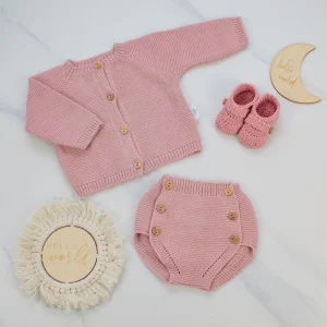 Completo 3 pezzi (Cardigan-Bloomer-Scarpine)