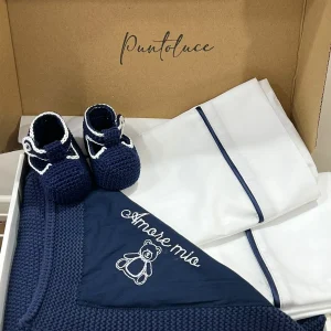 Le dolcezze del cuore - Coordinato per carrozzina BLU