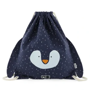 Sacca con coulisse per bambini-Pinguino