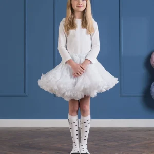 Gonna Ampia in Tulle White