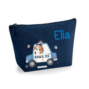 Pochette in cotone organico personalizzabile Cagnolino Pawlice