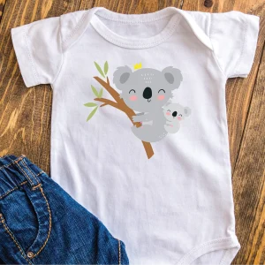 Body in 100% cotone "koala" personalizzabile