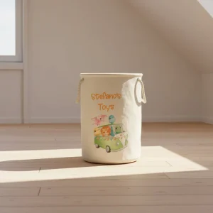 Cesta Porta giochi personalizzabile Cute Dino