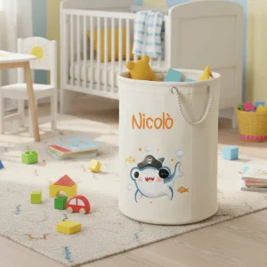 Cesta Porta giochi personalizzabile Baby Shark