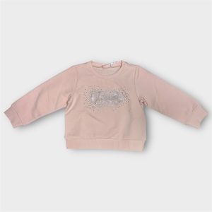 Felpa in cotone con logo e strass – Liu Jo