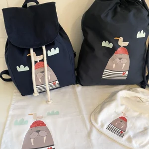 Set asilo in cotone personalizzabile Tricheco