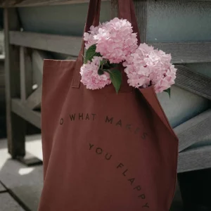 Little Otja Canvas Tote Bag, Burgundy
