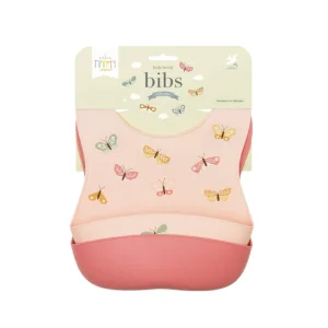 Set di 2 bavaglini in silicone – Farfalle – A little lovely company
