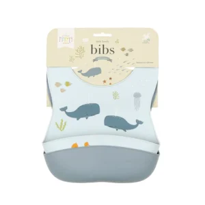 Set di 2 bavaglini in silicone – Oceano – A little lovely company