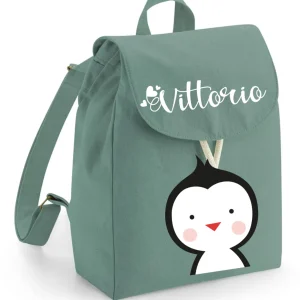 Mini Zaino in cotone Pinguino